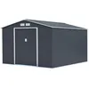 Image de Abri de jardin métal "Vegas"- 15 m² - Gris