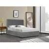 Image de Lit avec coffre "Mia" - 140 x 190 cm - Gris