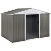 Image de Abri de jardin métal "Dallas" - 4,07 m² - Taupe