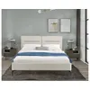 Image de Lit habitat et jardin 220 x 167 x 103 cm en tissu 12 pieces cadre a lattes pour 2 personnes de couleur beige