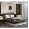 Image de Lit LED "Maria" - 140 x 190 cm - Taupe