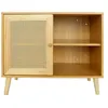 Image de Buffet en bois "Iguane" - 80 x 40 x 66 cm - Marron