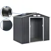 Image de Abri de jardin métal - "Vegas" - 5.29 m² avec panneaux solaires - Gris