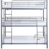 Image de Lit superposé en métal triple HAVIN - 90 x 190 cm - Gris