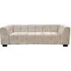 Image de Canape exterieur habitat et jardin 3 places en tissu beige 90 x 231 x 68 cm
