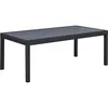 Image de Table jardin en aluminium extensible "Lagos" - 200/320 x 105 x 76 cm - Noir