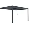 Image de Pergola adossée en aluminium "Windsor" - Gris anthracite - 3 x 4 m