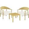 Image de Salon de jardin en plastique "Céora" - 2 places - Jaune