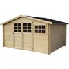 Image de Abri de jardin en bois "Rocval" - 456 x 425 x 232 cm - 19.42 m² - 28 mm