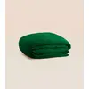 Image de Housse de couette 260x240 cm - Gaze de coton - Vert - Douce et gaufrée - Toute saison - Confectionnée au Portugal - Tediber