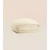 Image de Housse de couette 280x240 cm - Gaze de coton - Blanc - Douce et gaufrée - Toute saison - Confectionnée au Portugal - Tediber