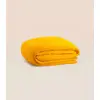 Image de Housse de couette 280x240 cm - Gaze de coton - Jaune - Douce et gaufrée - Toute saison - Confectionnée au Portugal - Tediber