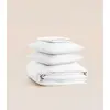 Image de Parure - Satin de coton - Blanc - Douce, légère et résistante - Confectionnée au Portugal - Tediber