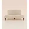 Image de Lit Scandi 180x200 cm Plus - Beige Bouclé - Bois nordique et acier recyclable - Style scandinave - Design intemporel et confortable - Robuste - Tediber