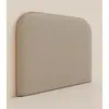 Image de Tête de lit Galbée 180 cm - Gris - Accueil moelleux - Design italien - Garantie 5 ans - Tediber