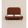 Image de Lit Boxspring Signature 140x200 cm - Rouge - Pin massif et ressorts durables - Design Italien - Confort hôtelier - Garantie 5 ans - Tediber