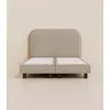 Image de Lit Boxspring Signature 140x190 cm - Gris - Pin massif et ressorts durables - Design Italien - Confort hôtelier - Garantie 5 ans - Tediber