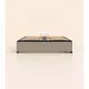 Image de Sommier coffre 160x200 cm - Gris - Acier recyclé et lattes en bois - Grand volume de rangement - Ouverture facile - Fait en France - Tediber