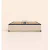 Image de Sommier coffre 160x200 cm - Beige - Acier recyclé et lattes en bois - Grand volume de rangement - Ouverture facile - Fait en France - Tediber
