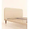 Image de Lit Scandi 180x200 cm - Beige Velouté - Bois nordique et acier recyclable - Style scandinave - Design intemporel et confortable - Robuste - Tediber