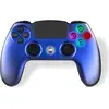 Image de Freaks and Geeks Trade Invaders - Manette sans fil avec prise jack 3,5 mm - PS4 (Bleu métal) (Android, iOS, PC, PS3, PS4), Manette, Bleu