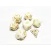 Image de Lot de 7 dés - Blanc Nacré et Or - HD Dice