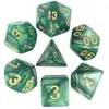 Image de Lot de 7 dés - Vert Nacré et Or - Epic Forge