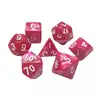 Image de Lot de 7 dés - Rose Rouge Nacré - Epic Forge