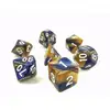 Image de Lot de 7 dés - Fusion Bleu sombre et or - Epic Forge