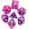 Image de Lot de 7 dés - Rose Paillettes - Epic Forge