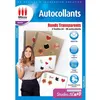Image de Pack de 4 feuilles A4 autocollants ronds Micro Application Transparent