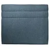 Image de Tete de lit Lignes Bouclette Bleue L 200 cm - Ep 10 cm rembourré