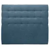 Image de Tete de lit Capitonnée Tissu Bleu L 140 cm - Ep 10 cm rembourré