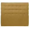 Image de Tete de lit Capitonnée Tissu Jaune L 200 cm - Ep 10 cm rembourré