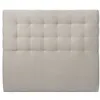 Image de Tete de lit Capitonnée Velours Gris clair L 180 cm - Ep 10 cm rembourré