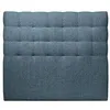 Image de Tete de lit Capitonnée Bouclette Bleue L 180 cm - Ep 10 cm rembourré