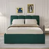 Image de BALTIMORE - Lit nuage coffre 160x200cm velours vert CONCEPT USINE