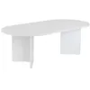 Image de Table basse ovale blanche 119x60cm AZOS CONCEPT USINE