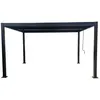 Image de Pergola bioclimatique 4x3m structure et lames en aluminium noir NAXOS CONCEPT USINE