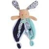 Image de BABY NAT Poupi et poussieres detoiles - Doudou lapin POUPI marine 29 cm