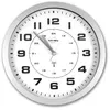 Image de Horloge analogique radio-pilotée blanche