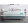 Image de Matelas 140 x 200 cm Bodyzone+ - Ressorts ensachés - Ep : 26 cm - sommier Gris avec 2 oreillers et couette