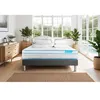 Image de Matelas 160 x 200 cm Bodyzone+ - Ressorts ensachés - Ep : 26 cm - sommier Gris avec 2 oreillers et couette