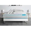 Image de Matelas 140 x 190 cm Bodyzone+ - Ressorts ensachés - Ep : 26 cm - sommier Blanc avec 2 oreillers et couette