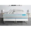 Image de Matelas 180 x 200 cm Bodyzone+ - Ressorts ensachés - Ep : 26 cm - sommier Blanc avec 2 oreillers et couette