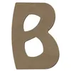 Image de Lettre majuscule B en bois MDF à décorer - 15 cm