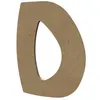 Image de Lettre majuscule D en bois MDF à décorer - 15 cm