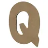 Image de Médium - Lettre Q bois - 15cm