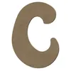 Image de Lettre majuscule C en bois MDF à décorer - 8 cm