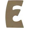 Image de Lettre majuscule E en bois MDF à décorer - 8 cm